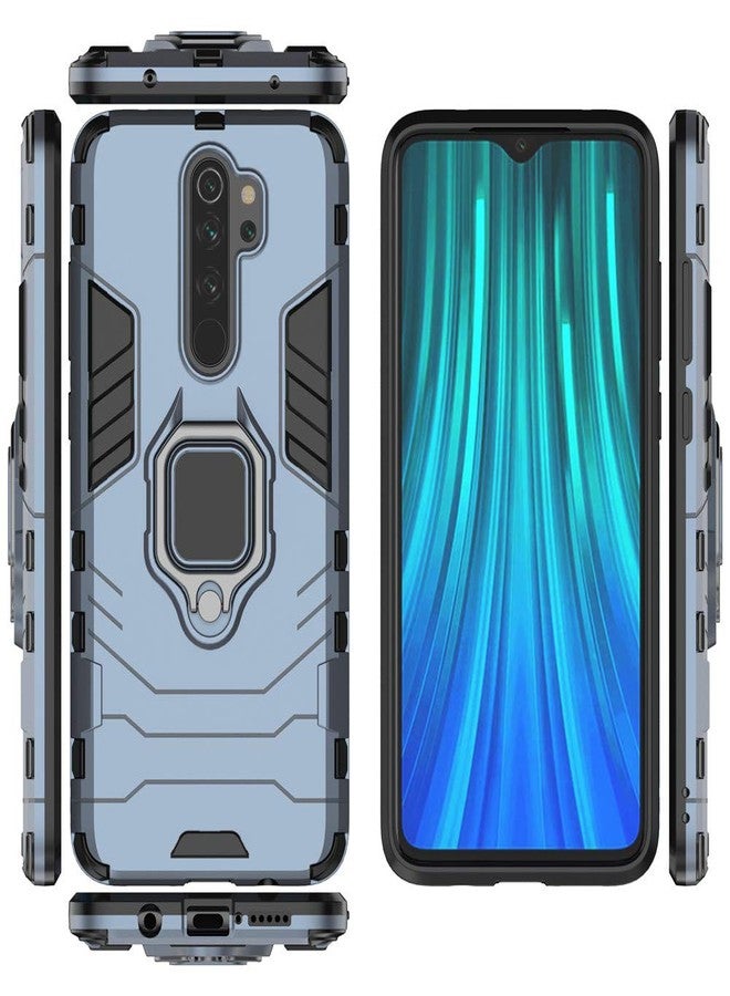 MaiJin Compatible with Redmi Note 8 Pro Case, Metal Ring Grip Kickstand Shockproof Hard Bumper Shell (Works with Magnetic Car Mount) Dual Layer Rugged Cover for Xiaomi Redmi Note8 Pro (Black) - Image 4