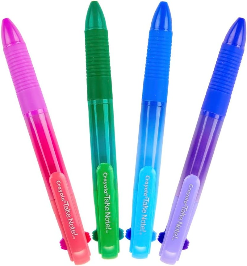 كرايولا مجموعة أقلام جل قابلة للغسل، 3 ألوان في قلم واحد، لوازم مكتبية ومدرسية، 4 قطع