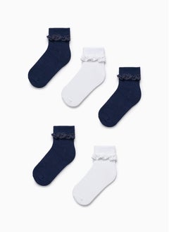زيبي Zippy Pack 5 Pairs Of Socks With Lace For Girls  - Image 1