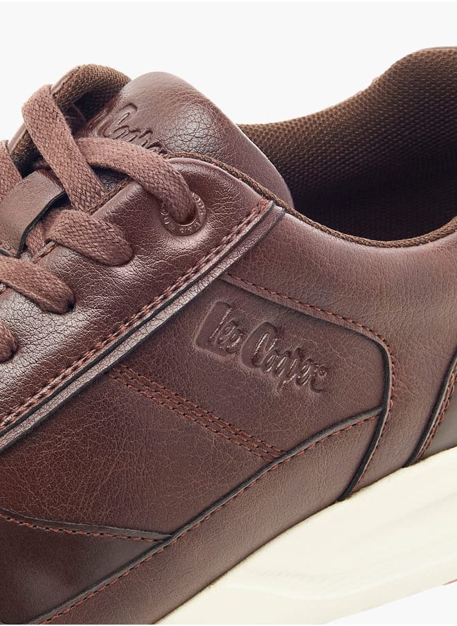 Lee Cooper - Mens Solid Lace-Up Low Ankle Sneakers - Image 1