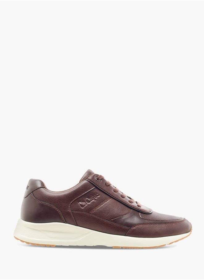 Lee Cooper - Mens Solid Lace-Up Low Ankle Sneakers - Image 1