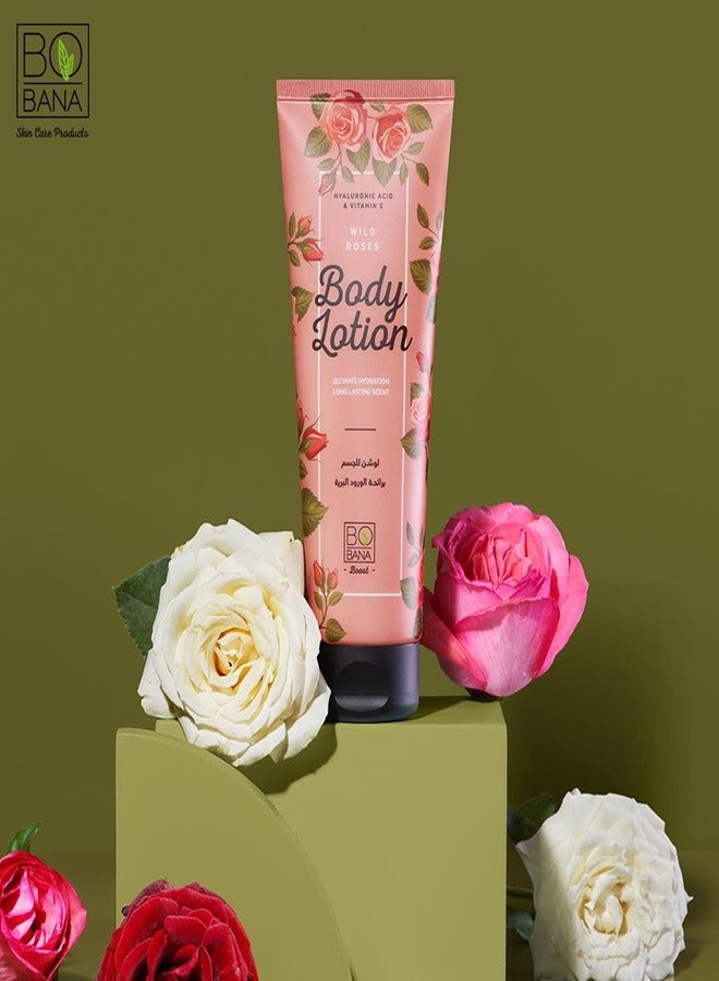 بوبانا لوشن الجسم بالورود البرية 240 مل - Image 3