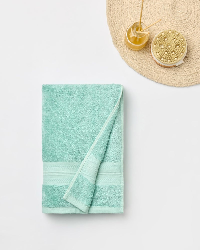 Himêya Himeya Bamboo Cotton Towels for Bath | Bath Towel Large Size | Bath Towel - Soft & Absorbent | 600 GSM | 1 Piece Bath Towel for Men/Women |70 cms x 140 cms - Ice Burst - Image 4