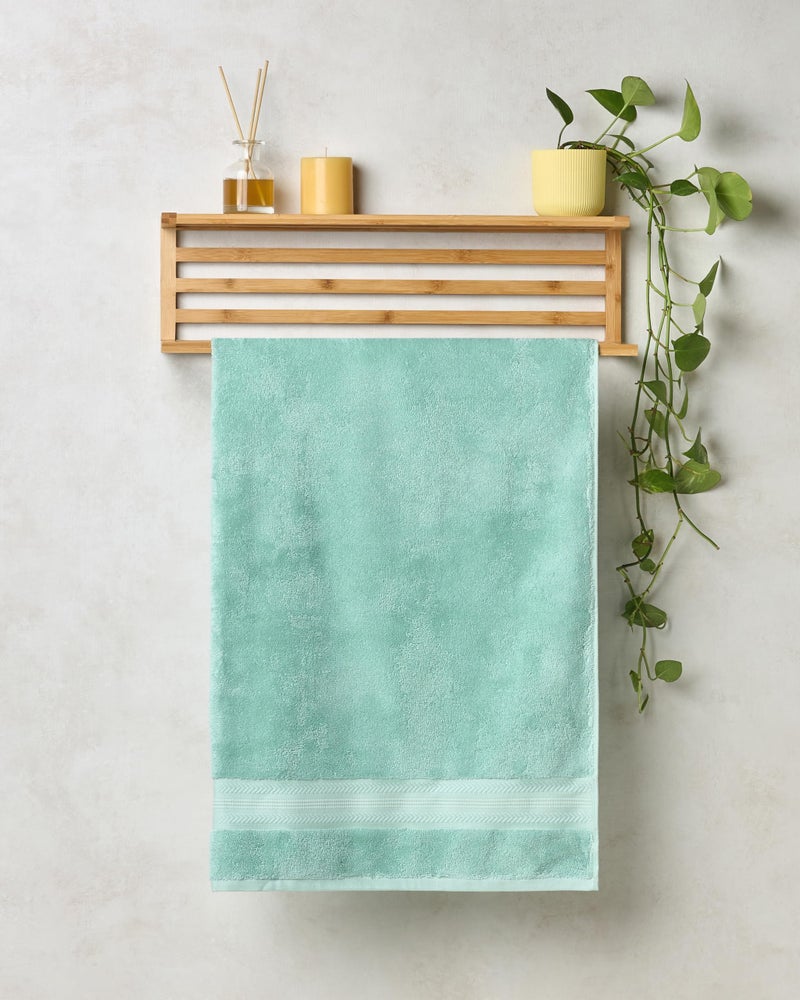 Himêya Himeya Bamboo Cotton Towels for Bath | Bath Towel Large Size | Bath Towel - Soft & Absorbent | 600 GSM | 1 Piece Bath Towel for Men/Women |70 cms x 140 cms - Ice Burst - Image 1