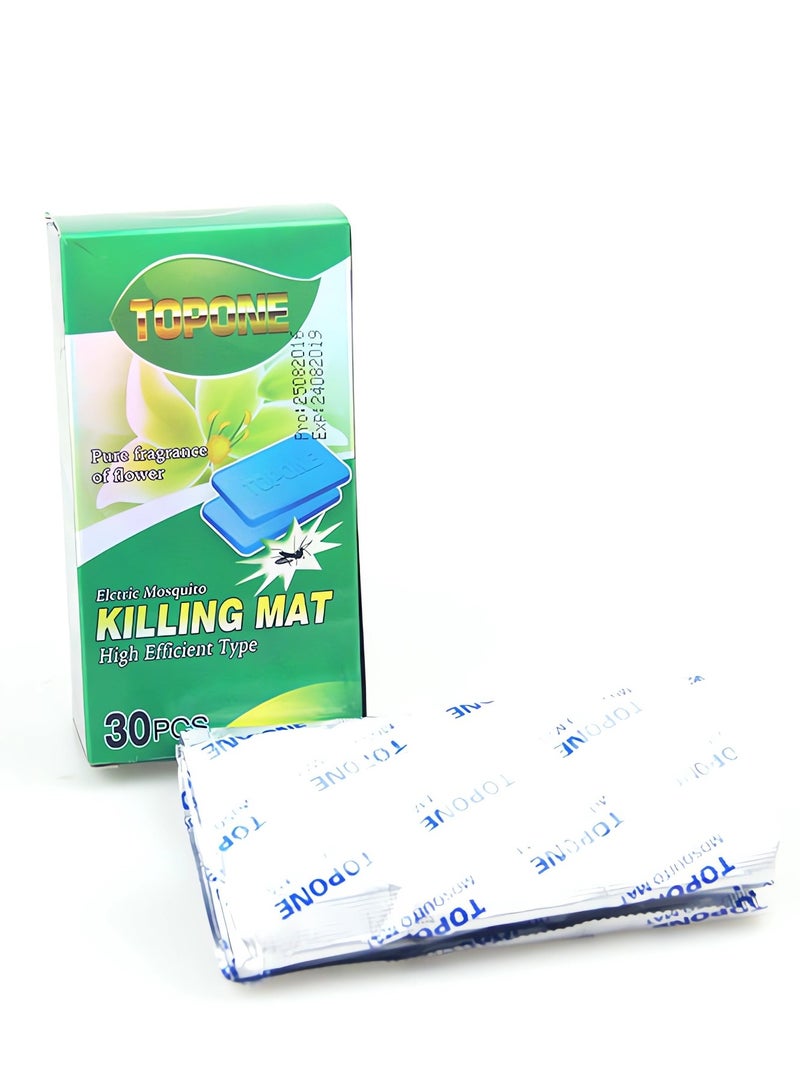 SYOSI حصائر كهربائية طاردة للبعوض، أوراق طاردة للبعوض، سخان للبعوض 30 قطعة - Image 2