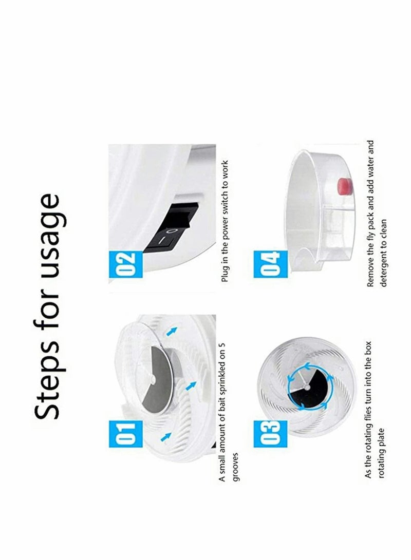 Y&D Fly Trap Revolving Electronic Trap, USB Powered Automatic Silent Catcher Device Suitable for restaurants,hotels & families, Easy Cleaning  - Image 5