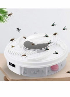 Y&D Fly Trap Revolving Electronic Trap, USB Powered Automatic Silent Catcher Device Suitable for restaurants,hotels & families, Easy Cleaning  - Image 1