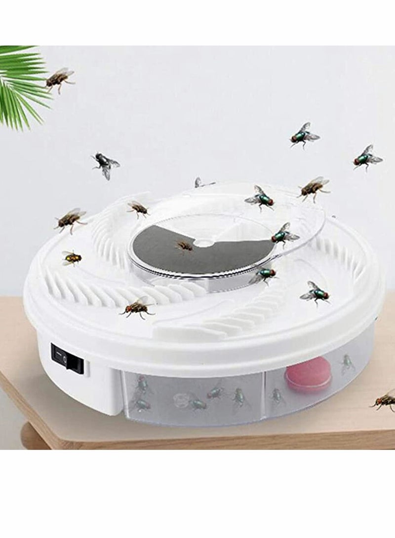 Y&D Fly Trap Revolving Electronic Trap, USB Powered Automatic Silent Catcher Device Suitable for restaurants,hotels & families, Easy Cleaning  - Image 1