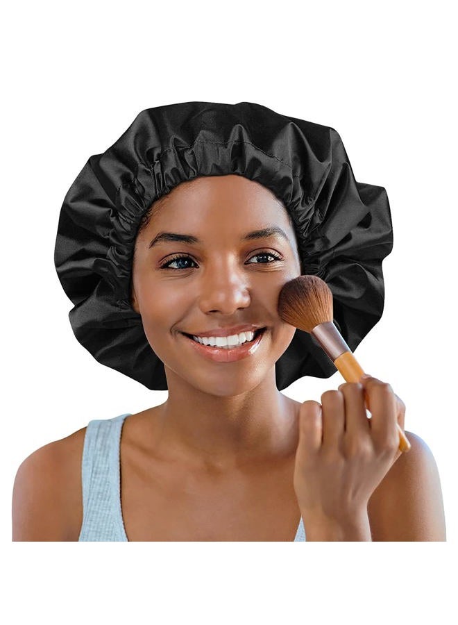 Heerf Jumbo Shower Cap for Men and Women with Box Braid, Locs, Long Curly Hair to Prevent Frizz - Image 5