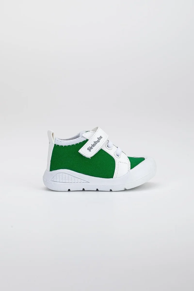 Dilimler Ayakkabı Şirinbebe Şiringenç Linen Green Boy İlkadım Baby Child Shoes