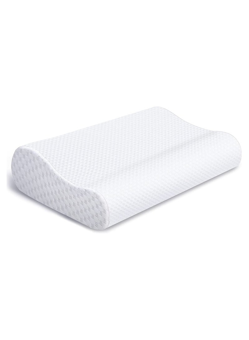Ergonomic Cervical Orthopedic Sleep Neck Pillow for Neck Shoulder Pain, Side Sleeper Neck Contour Support Memory Foam - Image 1