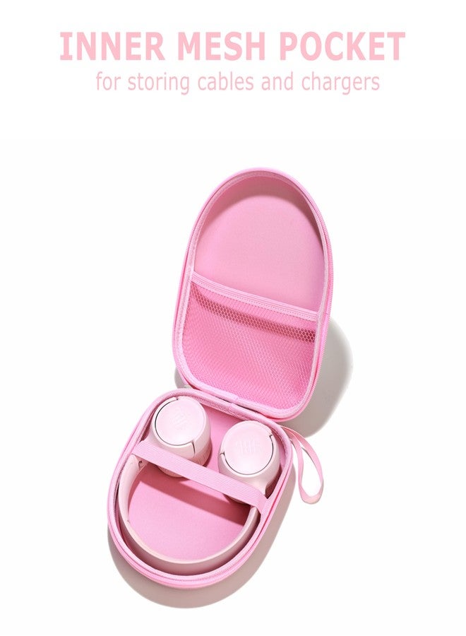 Ginsco Universal Headphone Case Compatible with JBL Tune 510BT 720BT, Sony WH-CH 720N/WH-CH520, with Sony/JBL/Soundcore Q20 Q30/BERIBES/TOZO/KVIDIO etc Wireless Headphones Light Pink - Image 4