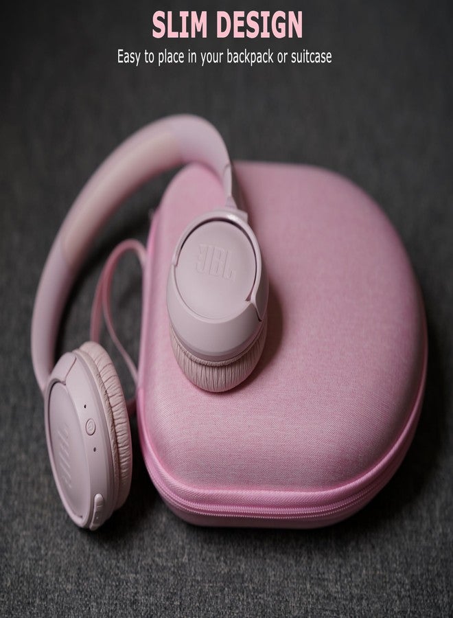 Ginsco Universal Headphone Case Compatible with JBL Tune 510BT 720BT, Sony WH-CH 720N/WH-CH520, with Sony/JBL/Soundcore Q20 Q30/BERIBES/TOZO/KVIDIO etc Wireless Headphones Light Pink - Image 3