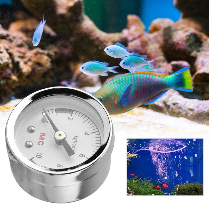 HEEPDD Aquarium CO2 Pressure Gauge, Carbon Dioxide Meter for 4mm Water Pipe, Ideal for DIY Home Aquariums Aquarium CO2 Pressure Gauge, Metal Dial Nan Supplies - Image 4