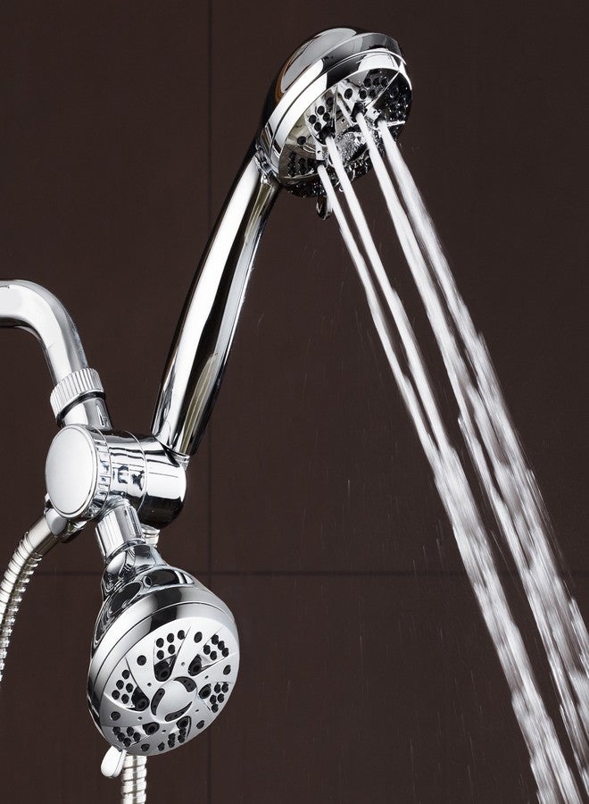 AquaDance Total Chrome High Pressure 3-way 48-setting Rain - Handheld Shower Head Combo - Angle Adjustable, Anti-Clog Jets, Tool-Free Installation - USA Standard Certified - Top U.S. Brand - Image 3