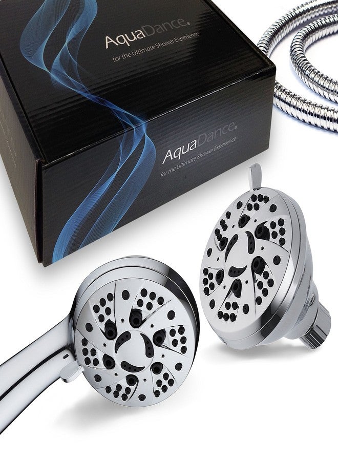 AquaDance Total Chrome High Pressure 3-way 48-setting Rain - Handheld Shower Head Combo - Angle Adjustable, Anti-Clog Jets, Tool-Free Installation - USA Standard Certified - Top U.S. Brand - Image 2