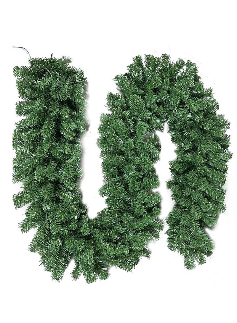 إكليل صناعي بحجم 270 سم، 300 فرع من أطراف شجرة الصنوبر لشجرة الأعياد في الداخل والخارج عيد الميلاد (أ) - Image 2