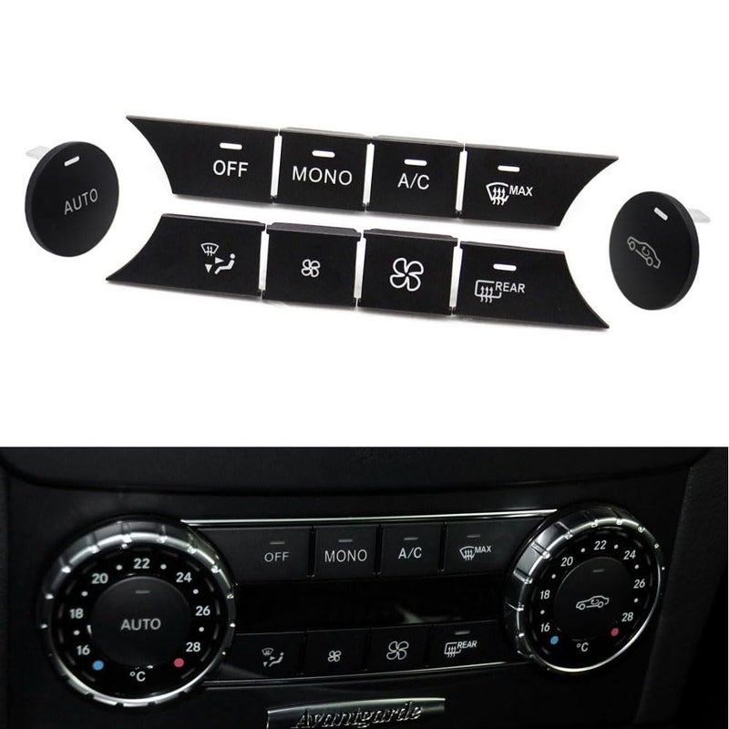 Goodithy AC Climate Control Button Cover Kit for Mercedes Benz - Image 1