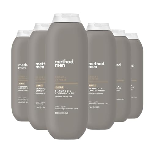 Method Men 2-in-1 Shampoo + Conditioner; Cedar + Cypress; Pack Of 6; Cedar & Cypress; 6 Count - Image 1