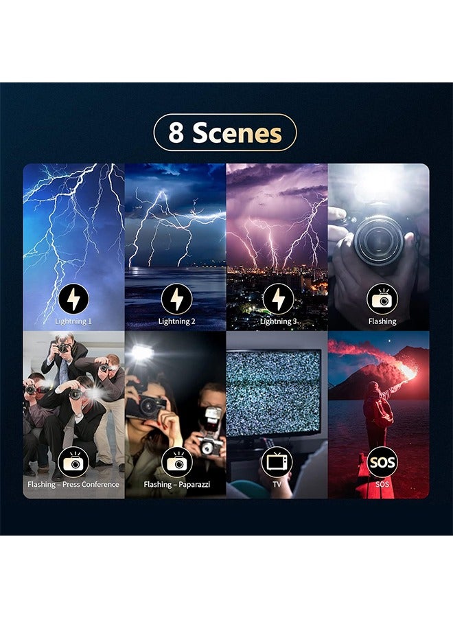 NEEWER LED Video Light,Portable Bi-Color 3200K~5600K Dimming Lights for Cameras, CRI 97+, 8 Scene Modes, 2000mAh Rechargeable Battery for Gaming/YouTube/Vlog/Photography - NL-36AI - Image 5