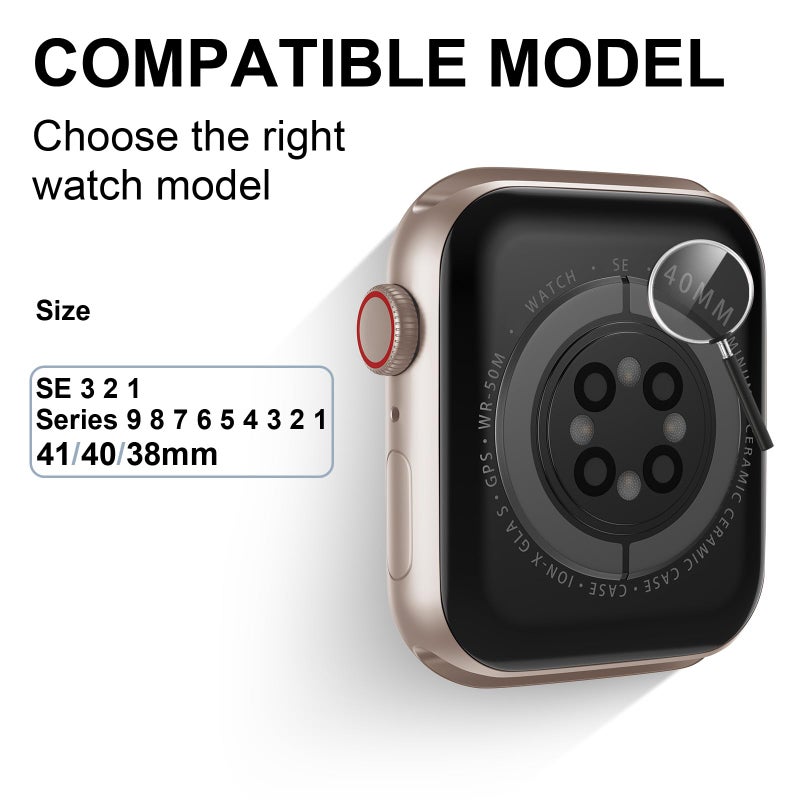DABAOZA Compatible for Clear Apple Watch Band 41mm 40mm 38mm, Matte Frosted Jelly Crystal Women Men TPU Sport Strap for iWatch Ultra 3 2 Series 11 10 9 8 7 6 5 4 SE 3 2 1 (41/40/38, Frosted Clear) - Image 2