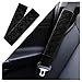 Turcee 2 PCS Auto Seatbelt Covers Soft Seat Belt CushionAntiFriction for a Comfortable DrivingCar Accessories for MenWomenKidFit with All Cars and Backpacks Black - Image 2