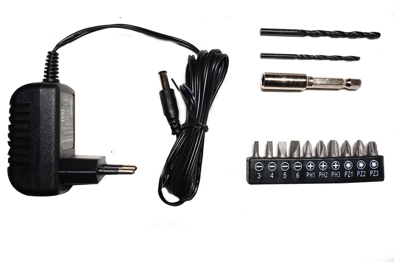 IZOM 12V Cordless Drill Driver With Accessories, 10 Mm Chuck Size, Black - Image 4