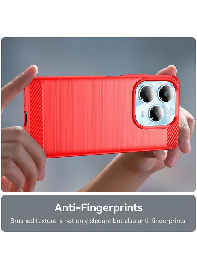 S-TOP Case For Infinix Note 40X 5G Carbon Fiber Brushed Texture TPU Phone Case - Image 5