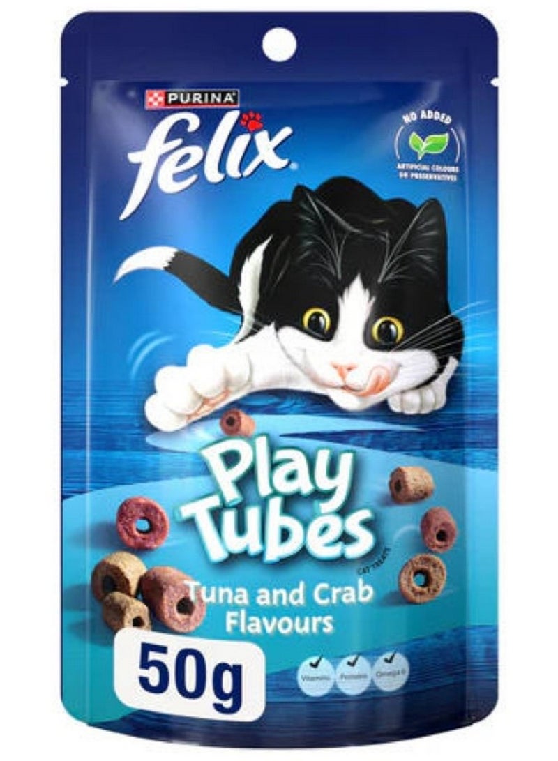 Purina Felix Play Tubes Tuna & Crab Cat Treats 50G  - Image 2
