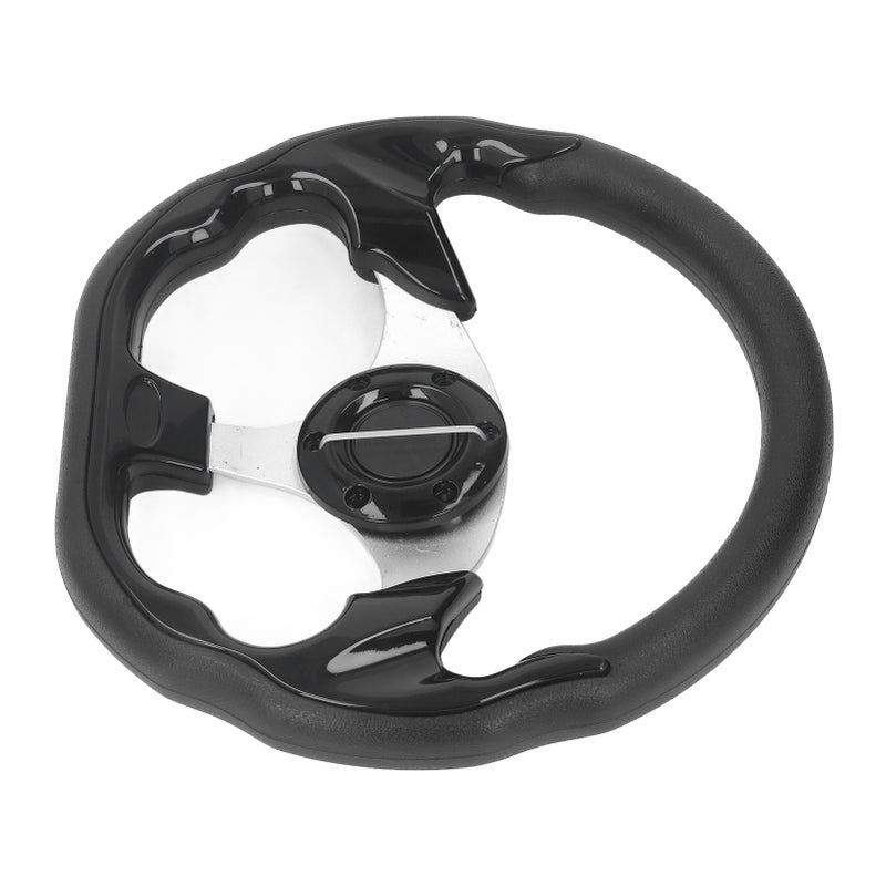 13 Inch PU Leather Racing Steering Wheel - Comfortable Grip Improved Handling for Car Interior Upgrade Aftermarket Replacement - Image 3