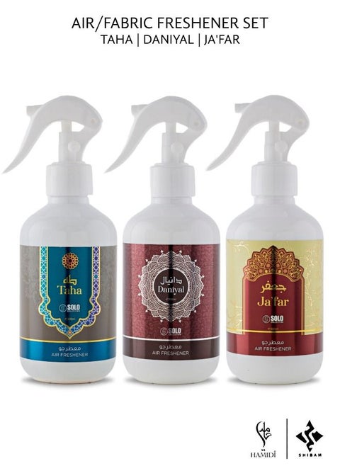 Luxurious Non-Alcoholic 300ml Air/Fabric Freshener Spray Set - Pack of 3
