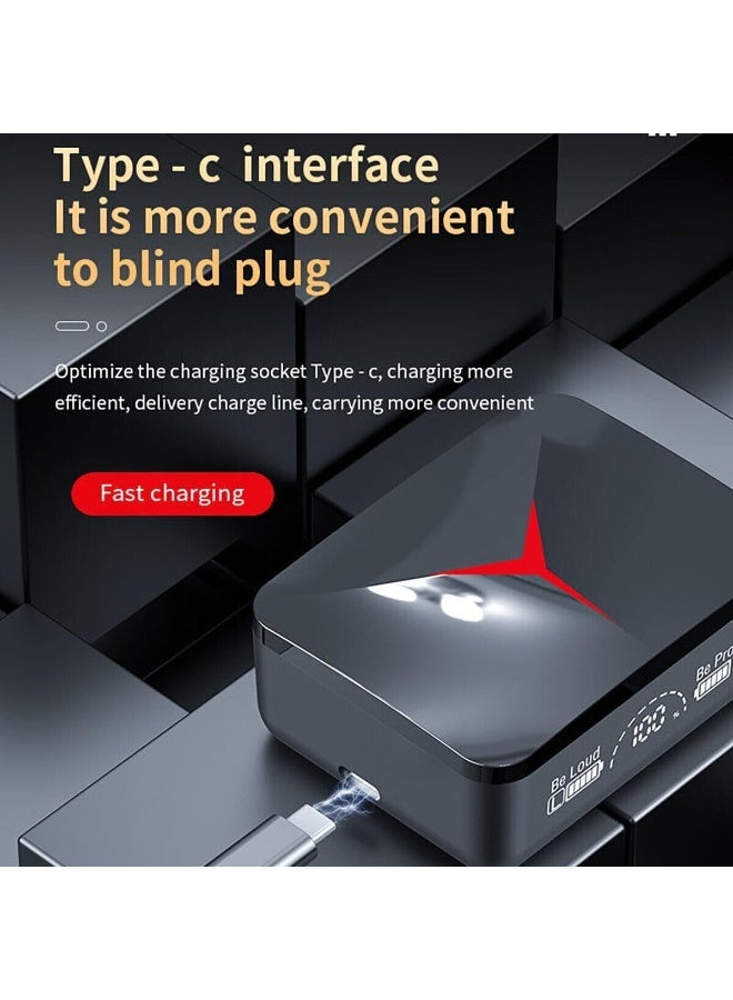 Wireless Earbuds Bluetooth 5.3 Headphones Deep Bass with Mic 140H Playtime LED Display with Charging Case IPX4 Waterproof Stereo Earphones In-Ear CVC 8.0 Noise Reduction Headset For Sport/Work M90 Pro - Image 5