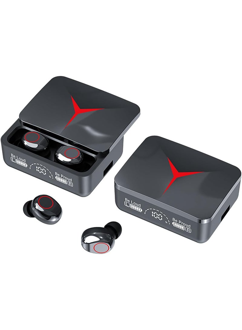 Wireless Earbuds Bluetooth 5.3 Headphones Deep Bass with Mic 140H Playtime LED Display with Charging Case IPX4 Waterproof Stereo Earphones In-Ear CVC 8.0 Noise Reduction Headset For Sport/Work M90 Pro - Image 1