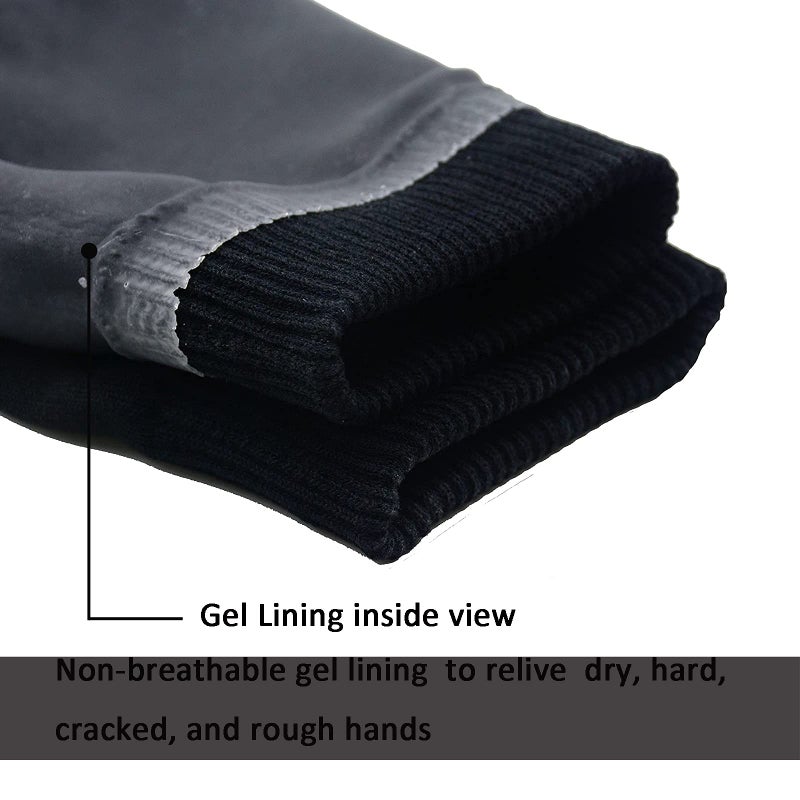 EXPER Moisturizing Gel Gloves Day Night Relief from Eczema and Dry, Rough, and Cracked Hands Thermoplastic Gel Lining with Essential Oils and Vitamins E - Image 2