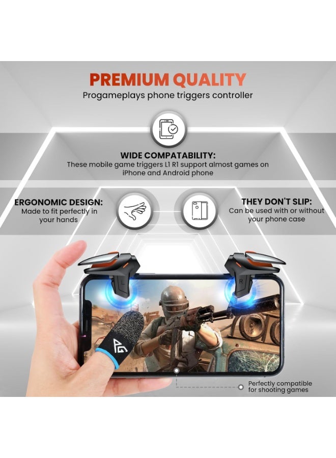YD PRO-T1 PUBG Mobile Phone Triggers Controller for iPhone/Android, L1 R1 Sensitive Shoot & Aim - Image 4