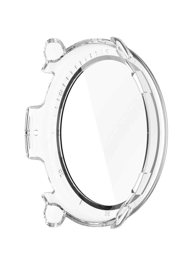 Case for Amazfit Active 2 Hard PC + Tempered Screen Film Integrated Dust-Proof Watch Cover Compatible with Amazfit Active 2 (Transparent) - Image 5