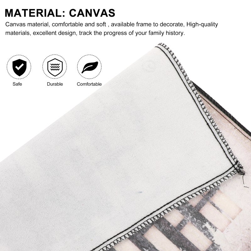 📦 مجموعة شجرة العائلة لتتبع الأنساب مع ملصق الأنساب قابل للتعبئة بتصميم متين - Image 4