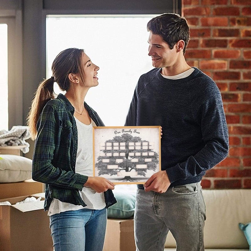 📦 مجموعة شجرة العائلة لتتبع الأنساب مع ملصق الأنساب قابل للتعبئة بتصميم متين - Image 1