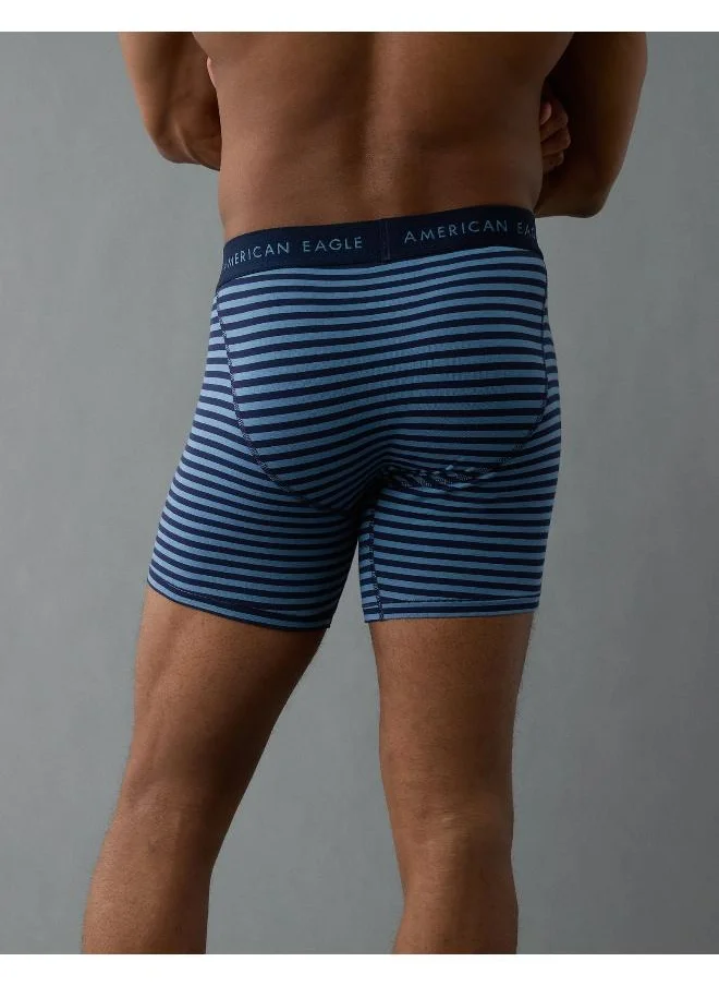 American Eagle AEO Men's Striped 6" Classic Boxer Brief