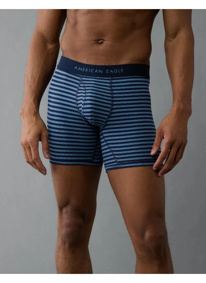 American Eagle AEO Men's Striped 6" Classic Boxer Brief