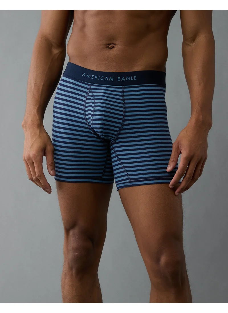 امريكان ايجل AEO Men's Striped 6" Classic Boxer Brief