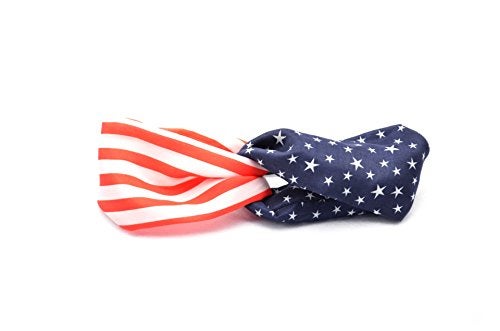 Tovip 2PCS New American Flag Headband USA 4th of July Head wrap Fashion Elastic Hair Bands Bandana Turban Hair Accessories - Image 5