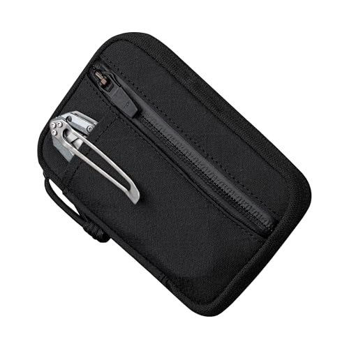 ALPAKA HUB Pouch Pro EDC Organizer - Small Tool Pouch for Electronics, Cables with YKK Zipper, Daily Use and Travel - Black Axogrid 300D Weatherproof UV Resistant Fabric - Image 1