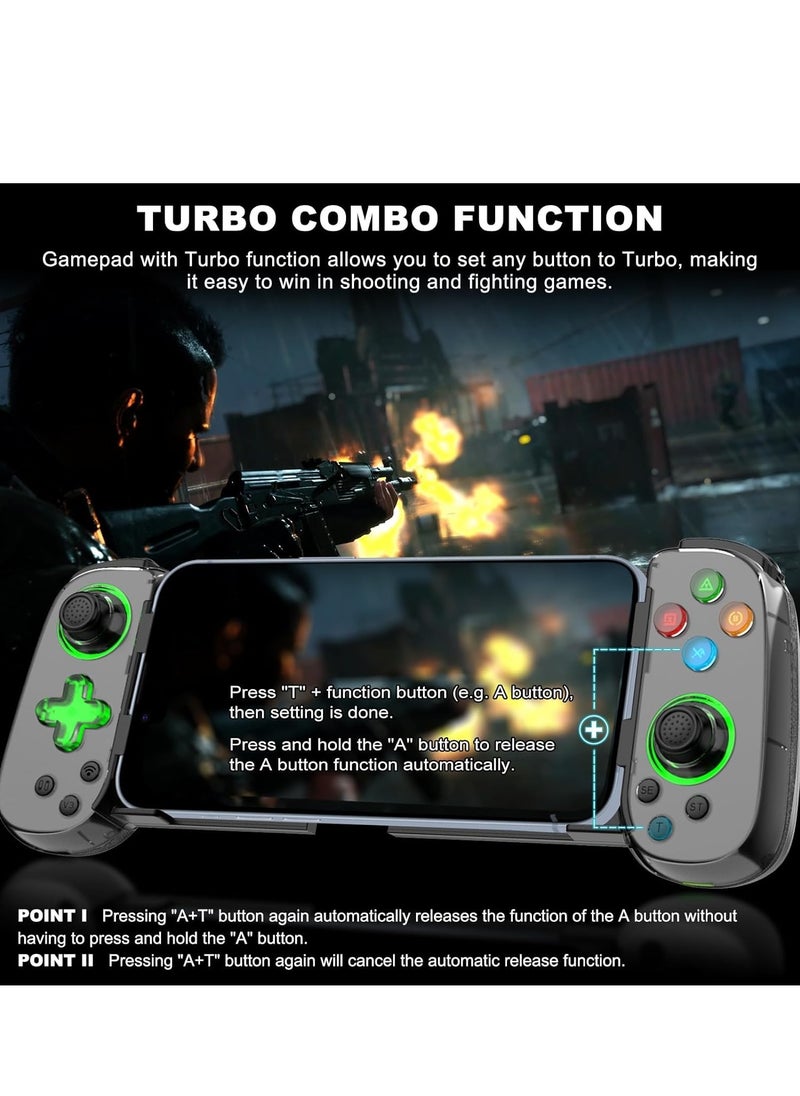 Generic - Wireless Bluetooth Gaming Controller for iPhone iPad Android PC with Back Button and Analog Triggers Low Latency for CODM Diablo Immortal - Image 1