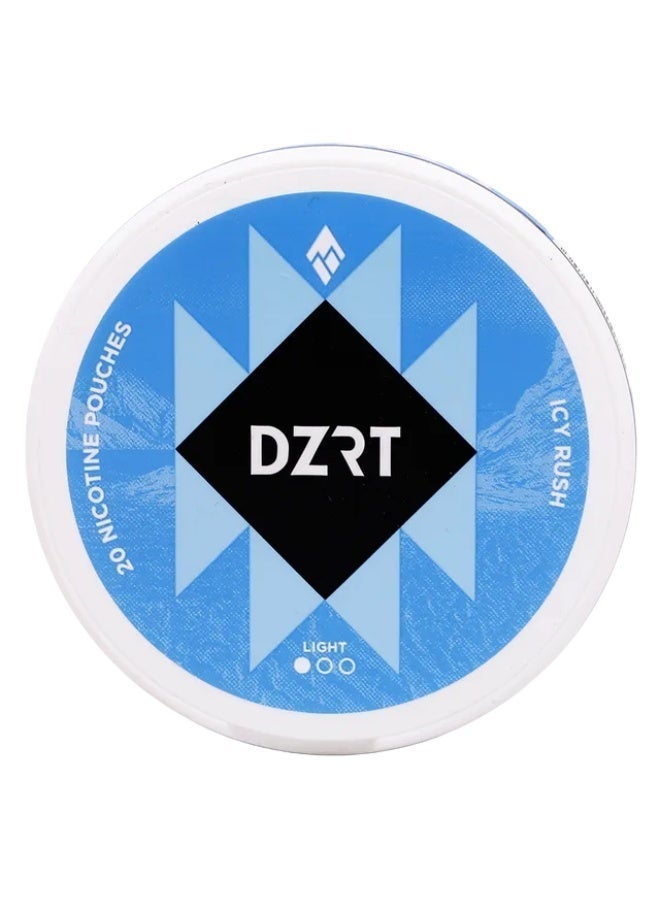 DZRT Icy Rush Light 4mg - Cooling Mint Nicotine Pouches | Fresh Mint Flavor - Image 3