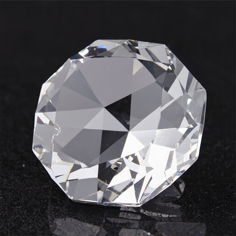 Polished Octagonal Crystal Beads 14mm 200pcs Anti Fog Scratch Resistant - Image 3