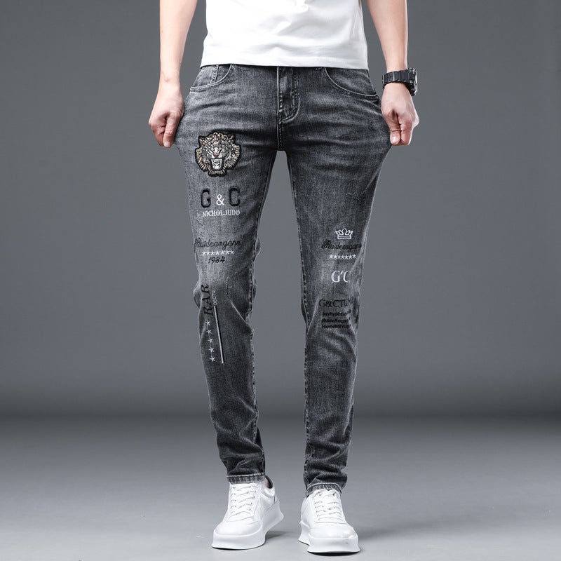 Unisex Classic Denim Jeans Loose Fit Daily Outdoor Wear - Image 1