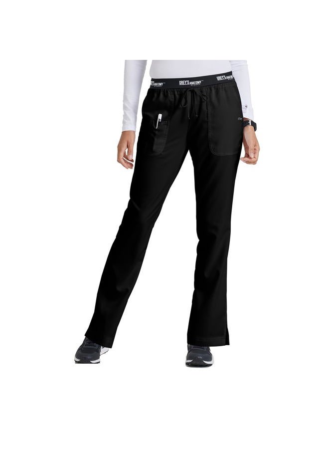 Barco Women's Grey'S Anatomy Drawstring Scrub Pant Medium Black - Image 1