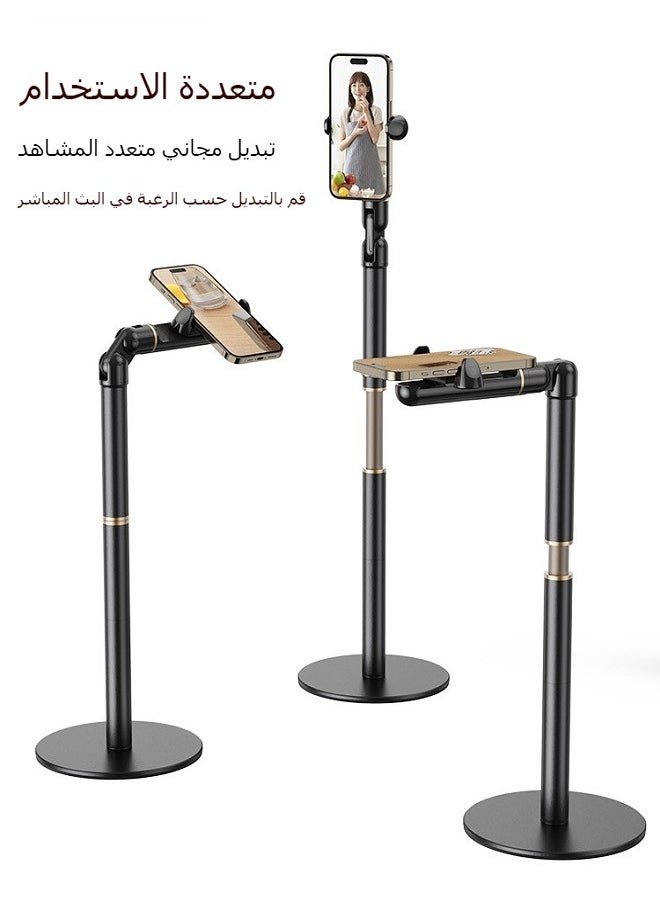 Generic - Universal mobile phone holder with adjustable height angle for desk, flexible iPhone holder for desk compatible with all mobile phones, aluminum - Image 1