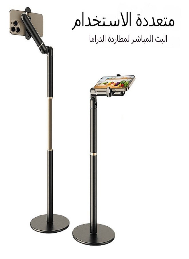 Generic - Universal mobile phone holder with adjustable height angle for desk, flexible iPhone holder for desk compatible with all mobile phones, aluminum - Image 1